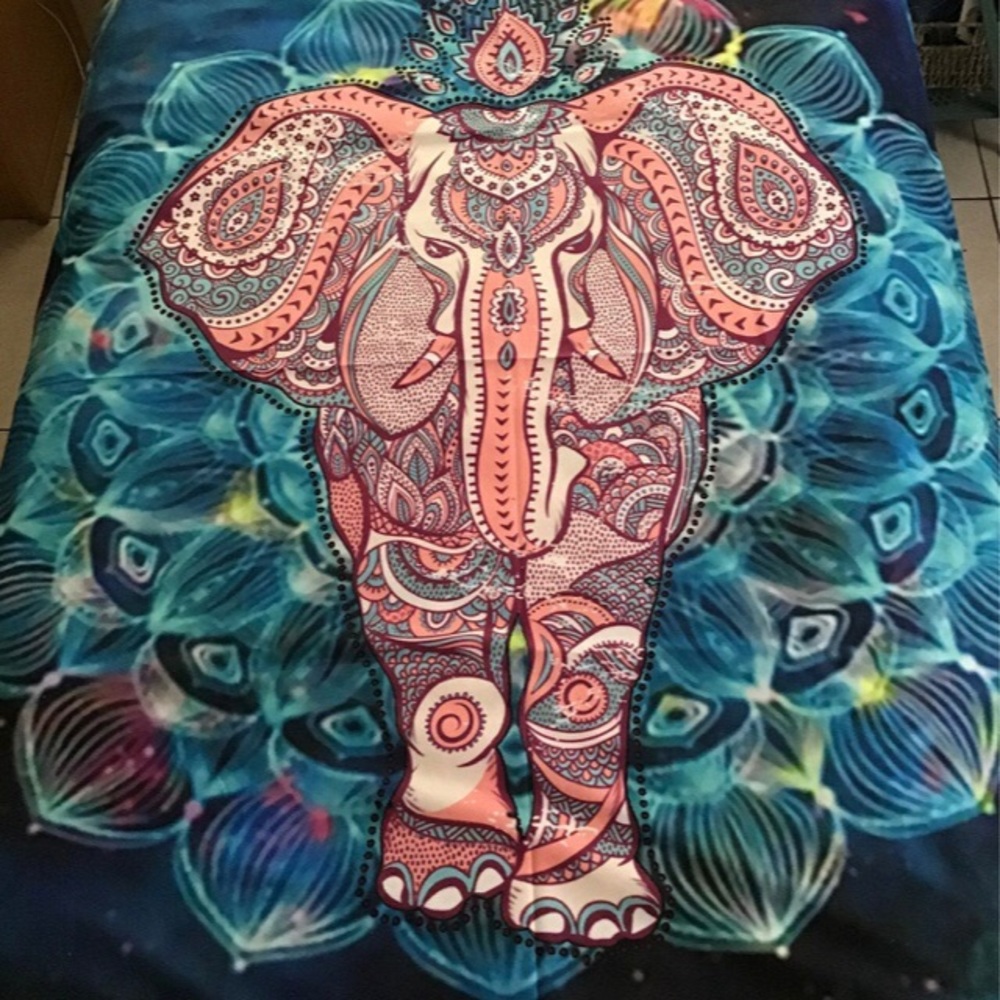 Bohemian Elephant Tapestry